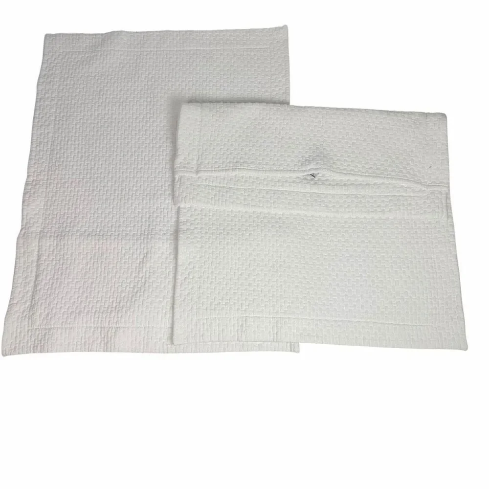 Peacock Alley Standard Matelasse Pillow Shams White SET